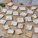 Almond Pulp Tahini and Herb Crackers |www.themodernbuttery.com